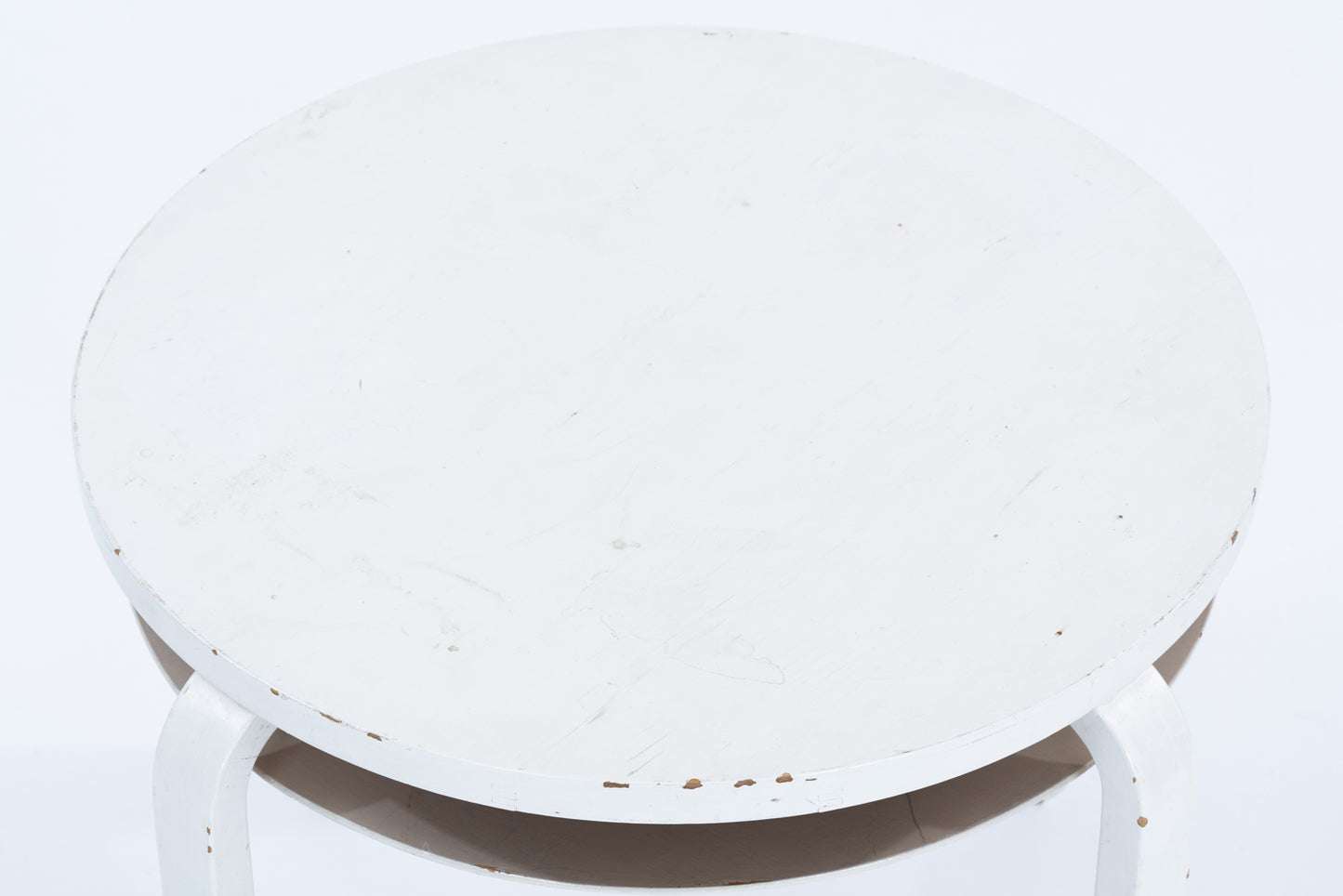 Alvar Aalto | 51 / 403 Hallway arm chair & 907b table set white paint