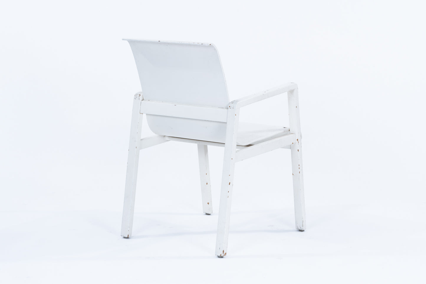 Alvar Aalto | 51 / 403 Hallway arm chair & 907b table set white paint