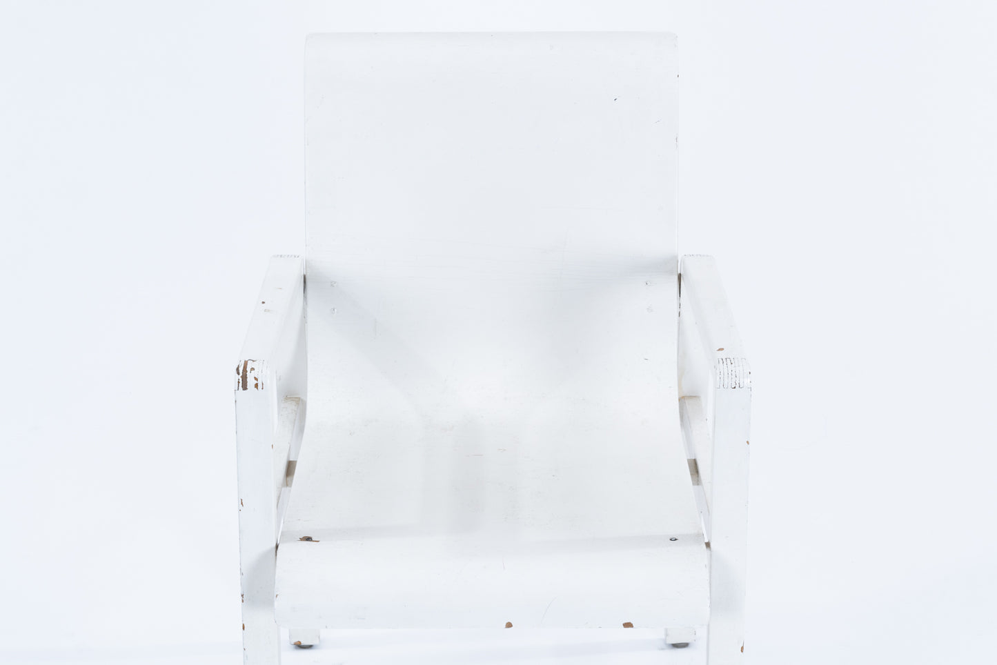 Alvar Aalto | 51 / 403 Hallway arm chair & 907b table set white paint