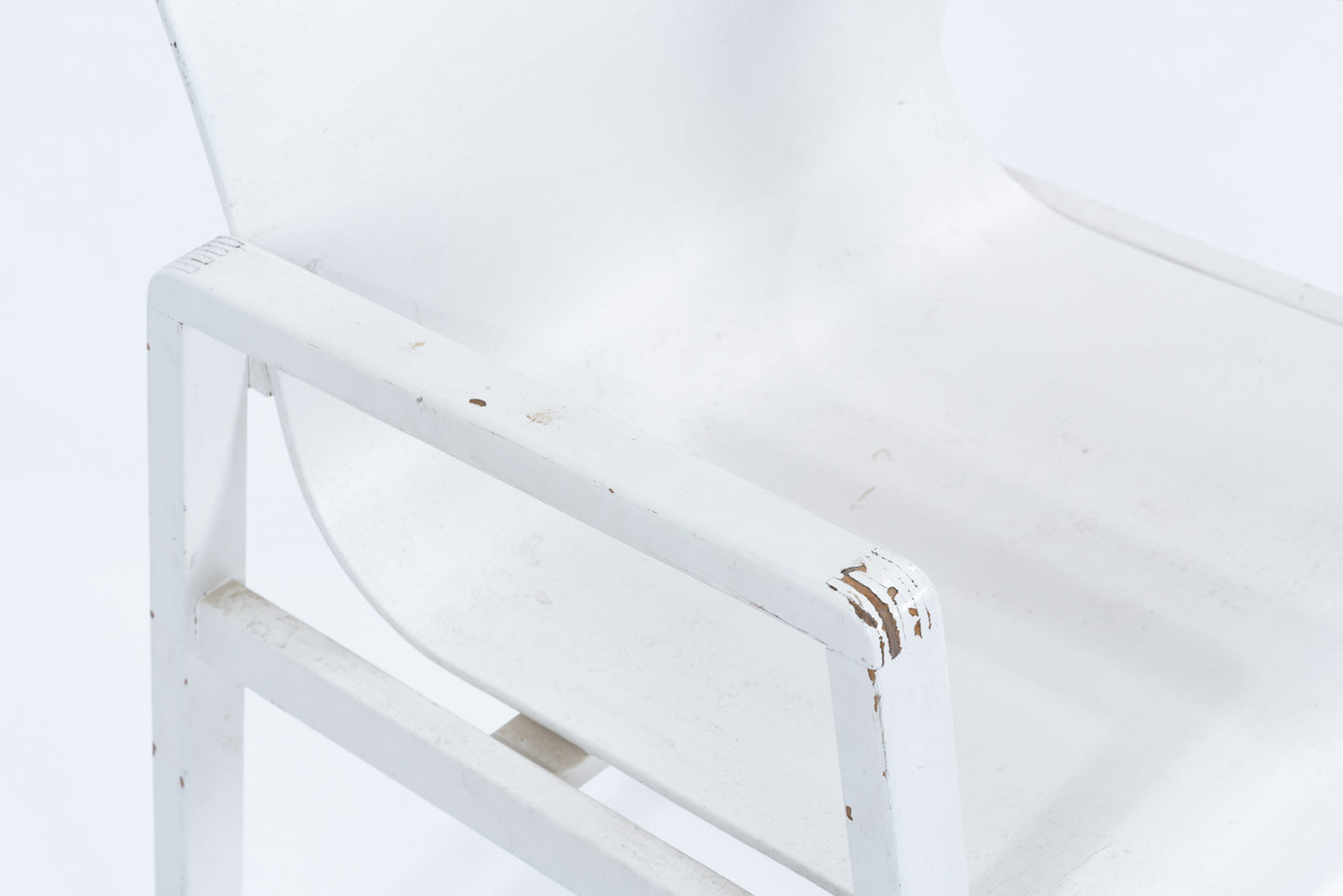 Alvar Aalto | 51 / 403 Hallway arm chair & 907b table set white paint