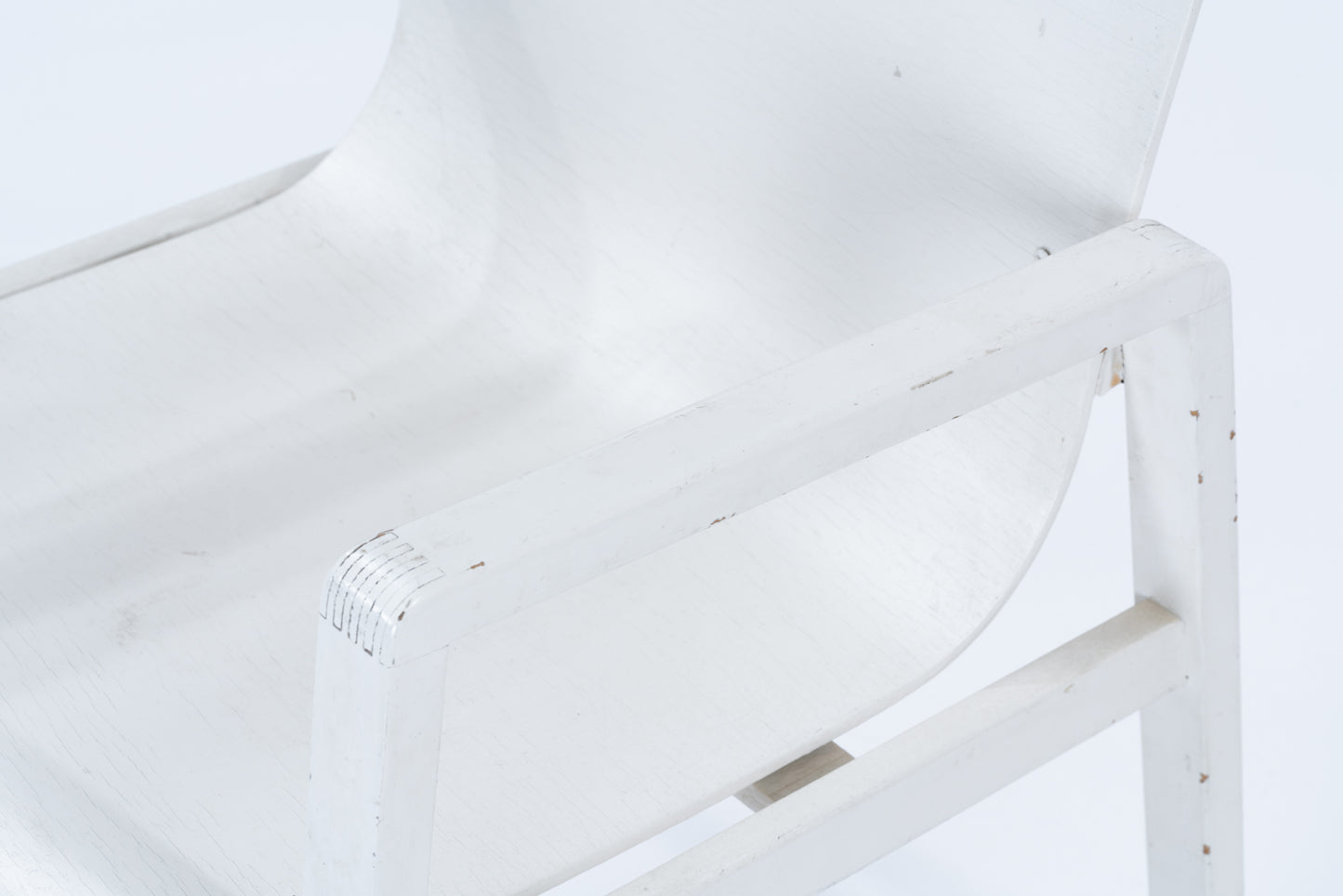 Alvar Aalto | 51 / 403 Hallway arm chair & 907b table set white paint