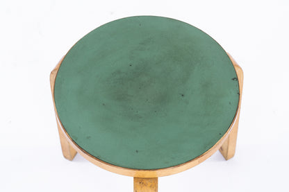 Alvar Aalto  | stool 60 green linoleum